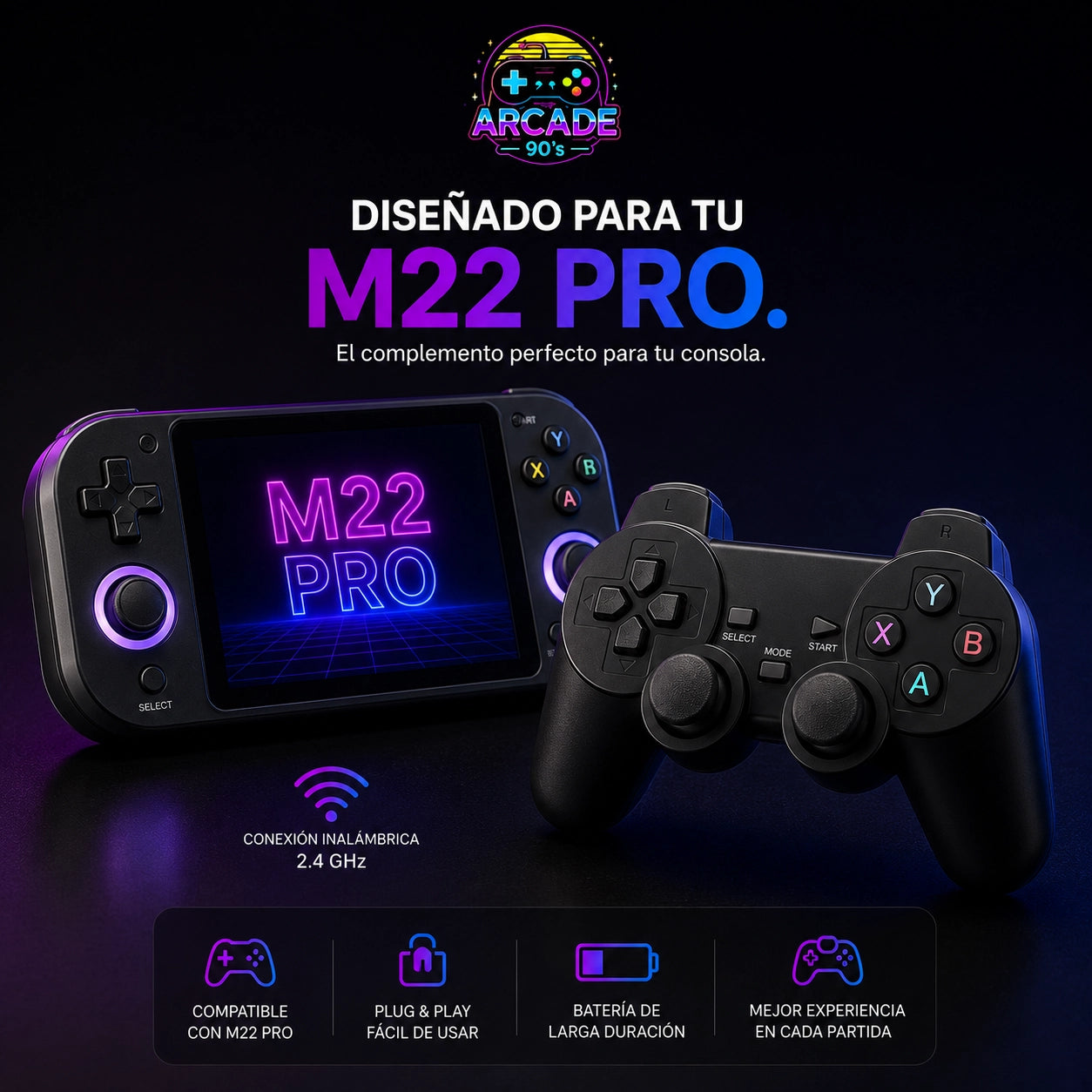 Mando Inalámbrico M22 Pro